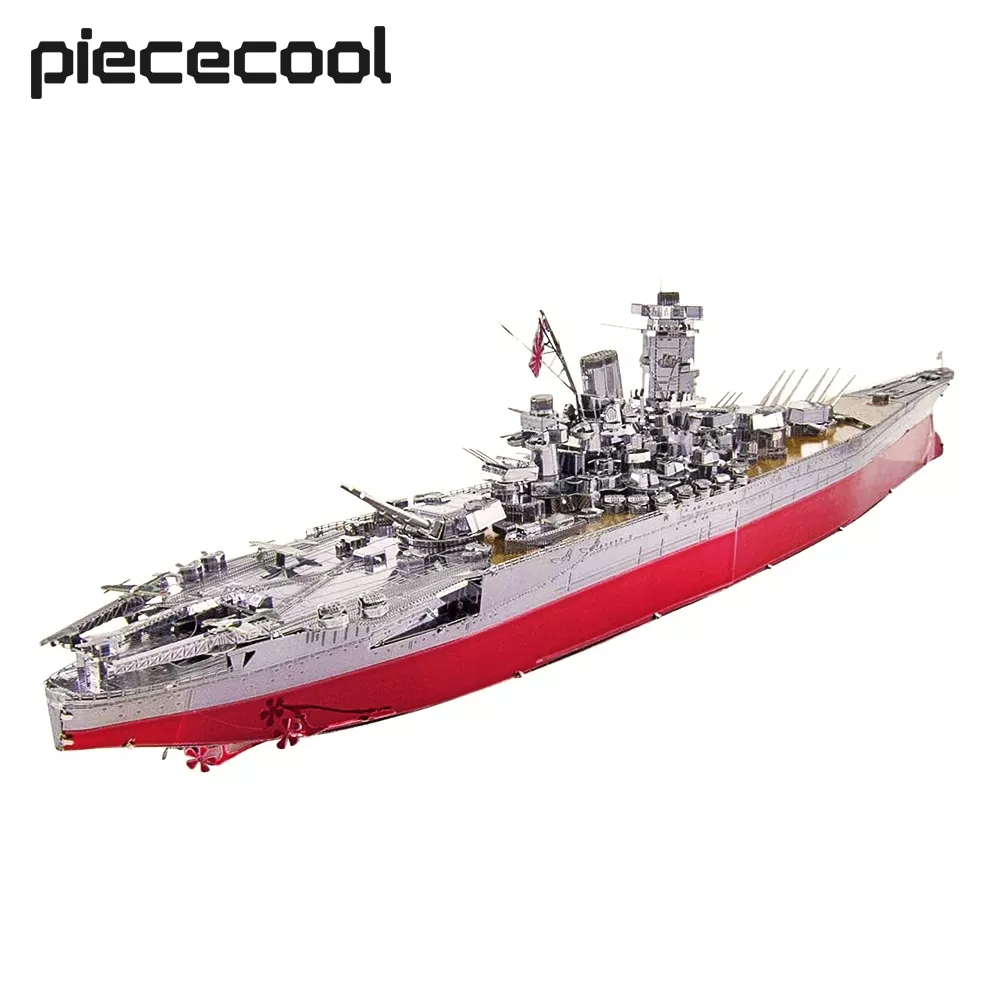 Piecool 3D 금속 퍼즐, 전함 야마토 모델 키트, DIY 선박 장난감, 십대 두뇌 티저 직소 선물 title=Piecool 3D 금속 퍼즐, 전함 야마토 모델 키트, DIY 선박 장난감, 십대 두뇌 티저 직소 선물 