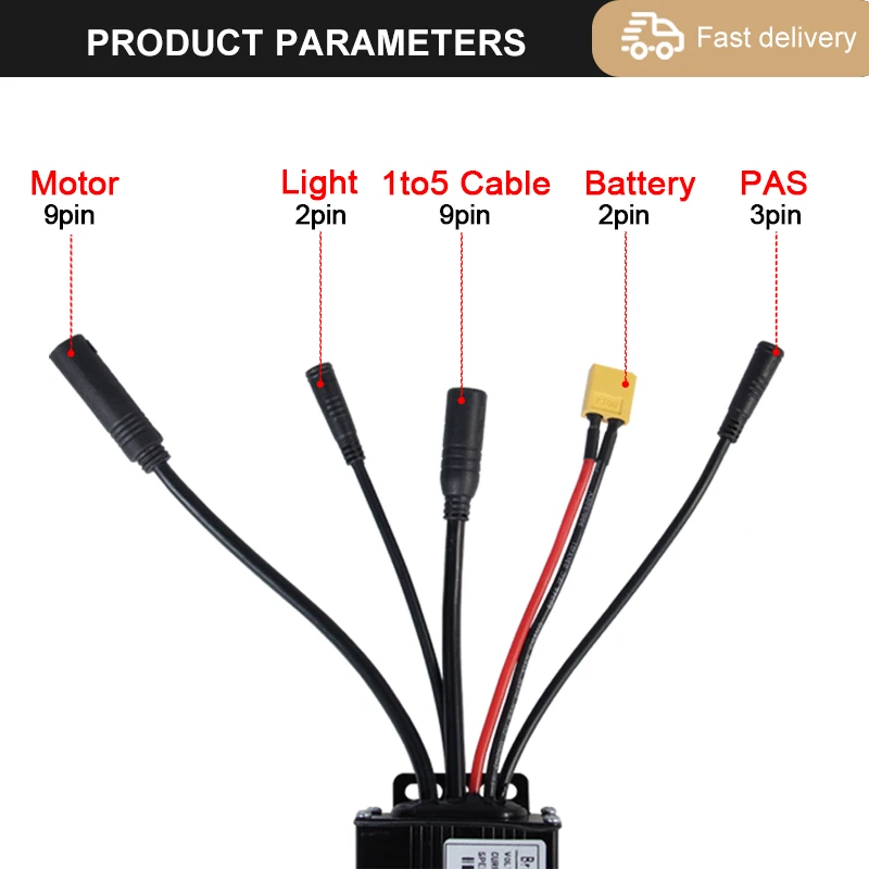 3 모드 Ebike 컨트롤러, 학습 기능 포함, S866 LCD 디스플레이, 350W-1000W 모터, 17A, 26A, 30A, 36V, 48V