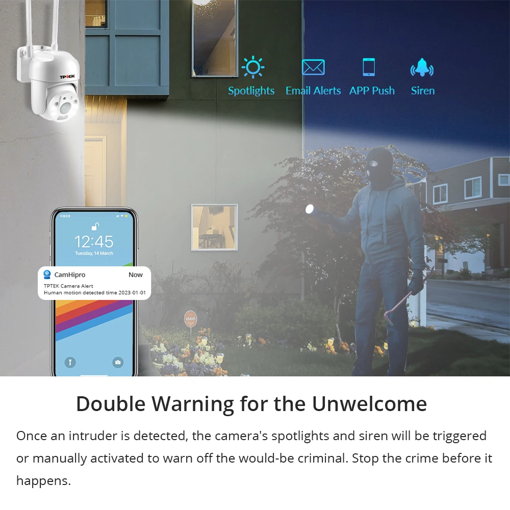 야외 실내 보안 감시 IP 카메라, 와이파이 비디오, 2MP, 1080P, 4X 디지털 줌, 스피드 돔 Camhi Camhipro 카메라, 2K PTZ, cctv무선wifi 한국형, camhi 화각, 홈캠