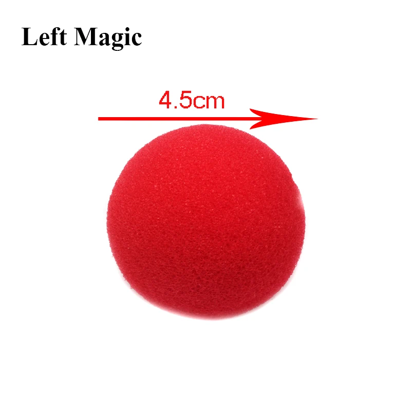 클래식 마술사 일루전 코미디 클로즈업 무대 카드 매직 액세서리, 손가락 스폰지 볼, 마술 트릭, 4.5cm, 10 개, E3132