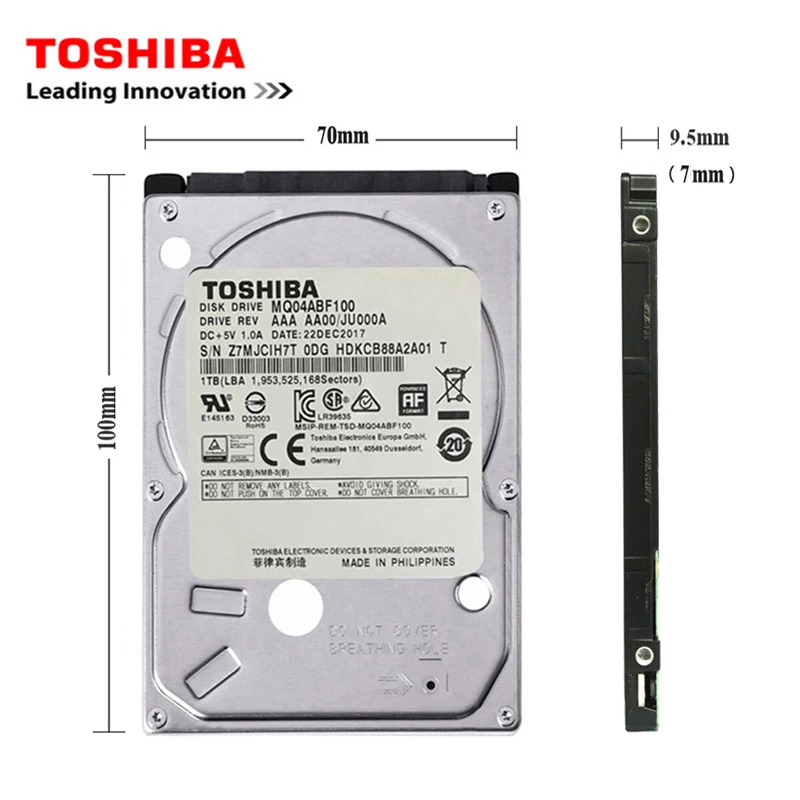 TOSHIBA 내장 노트북, SATA2, 320GB, 2.5 인치, 120G, 160G, 250G, 500G, 1T, 2T, HDD 하드 디스크 드라이브, 5400-7200RPM, 디스코 듀로