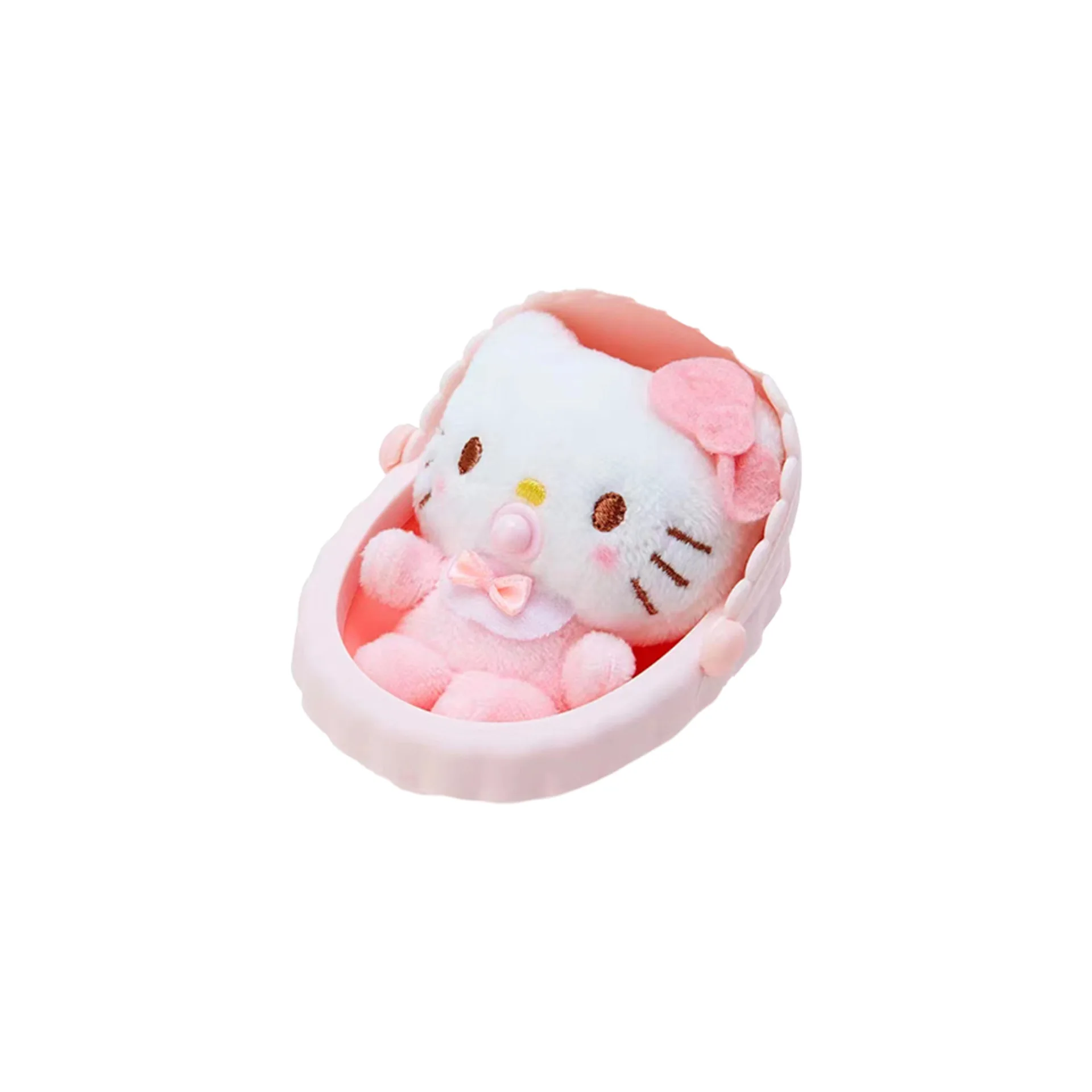 산리오 봉제 인형 요람 젖꼭지, 시나모롤 헬로 Kt 마이 멜로디, 귀여운 애니메이션 봉제 인형 가방 펜던트 장난감, 10cm