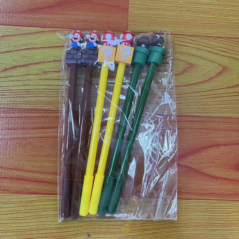 슈퍼 마리오 브라더스 뉴트럴 펜, 창의적인 문구, 블랙 펜, 서명 펜, 학생용품, 경품 문구류 펜, 신제품