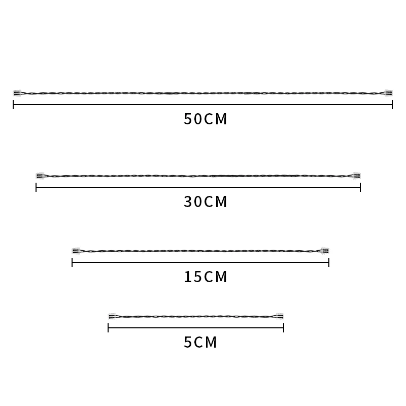 Vonado LED 조명 키트용 DIY 액세서리, 빌딩 블록 모델과 호환 가능, 0.8mm 2 핀 연결 케이블