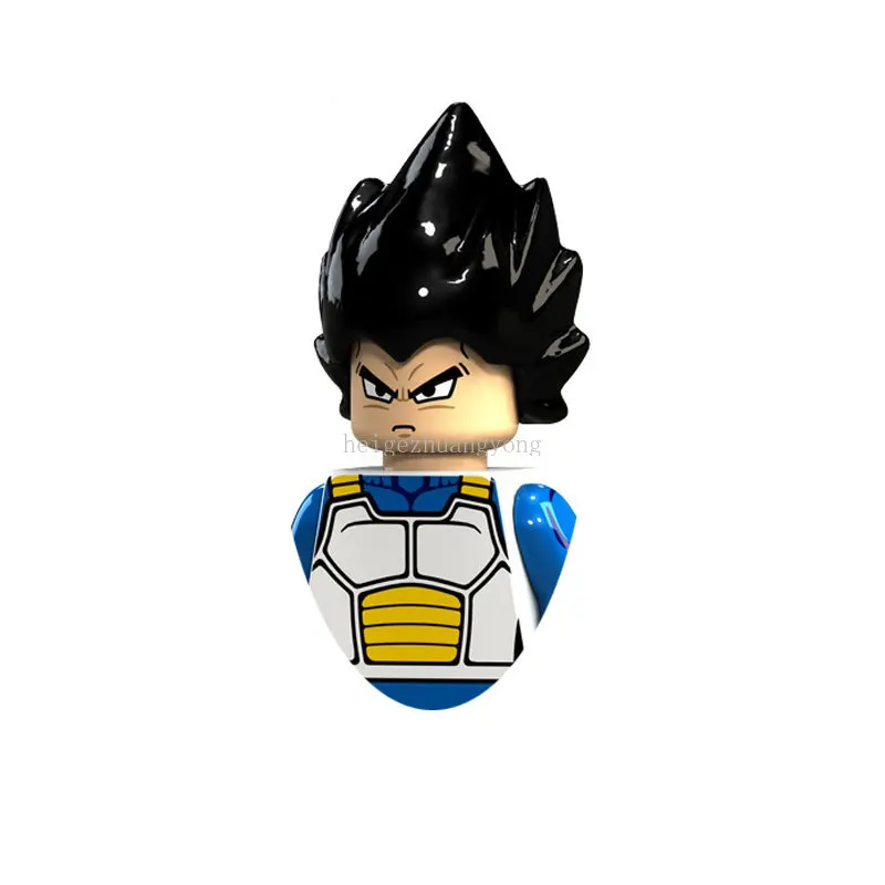 드래곤 볼 애니메이션 만화 Goku Vegeta 드래곤 빌딩 블록, 미니 액션 피규어, 어린이 조립 장난감, 생일 선물, KT1007