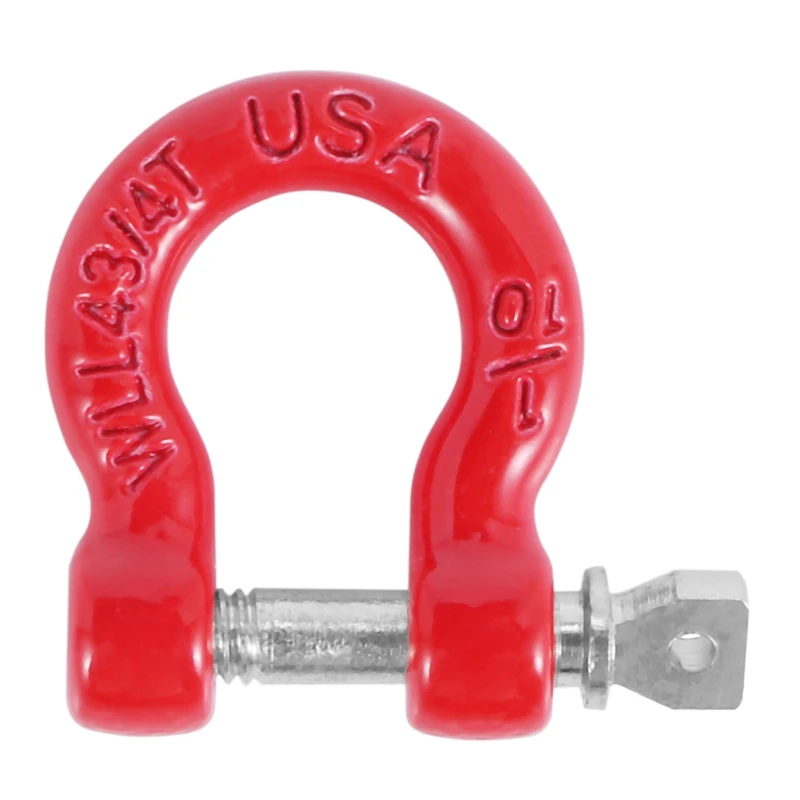 금속 전방 후방 범퍼 트레일러 후크, 견인 걸쇠 구조 후크, 1/10 RC 락 크롤러 자동차 Traxxas TRX4 TRX-4 SCX10 용, 8 개