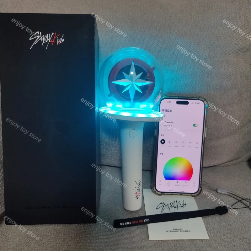 Kpop 스트레이 키즈 라이트 스틱, 블루투스 콘서트 핸드 램프, 글로우 스트레이 키즈 라이트 스틱, 플래시 램프 팬 컬렉션 선물, Ver.2