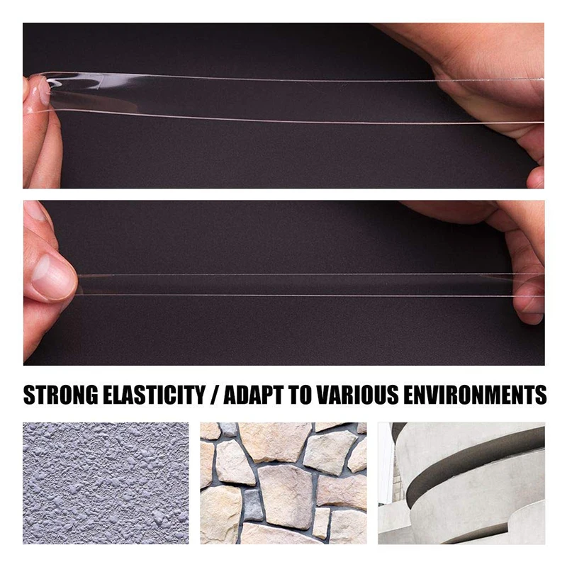 DIY 공예품용 양면 접착 테이프, 내열성, 고접착력, 투명 PET 테이프, 휴대폰 터치 스크린 수리, 10m