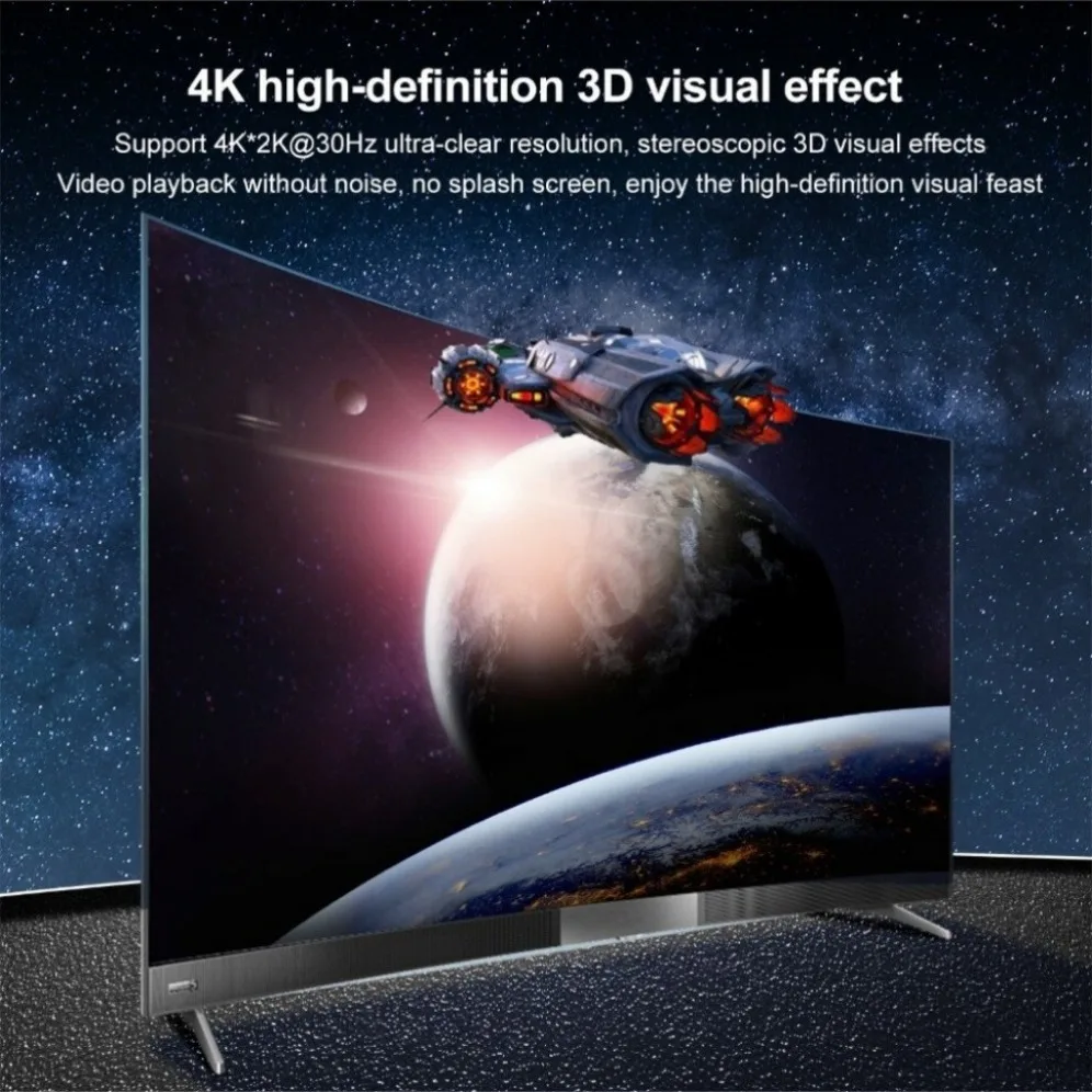 HDMI 호환 분배기 HD 4K 비디오 스위처 HDMI 케이블 어댑터, PS4 노트북 모니터 TV 박스 프로젝터용 1x4 허브