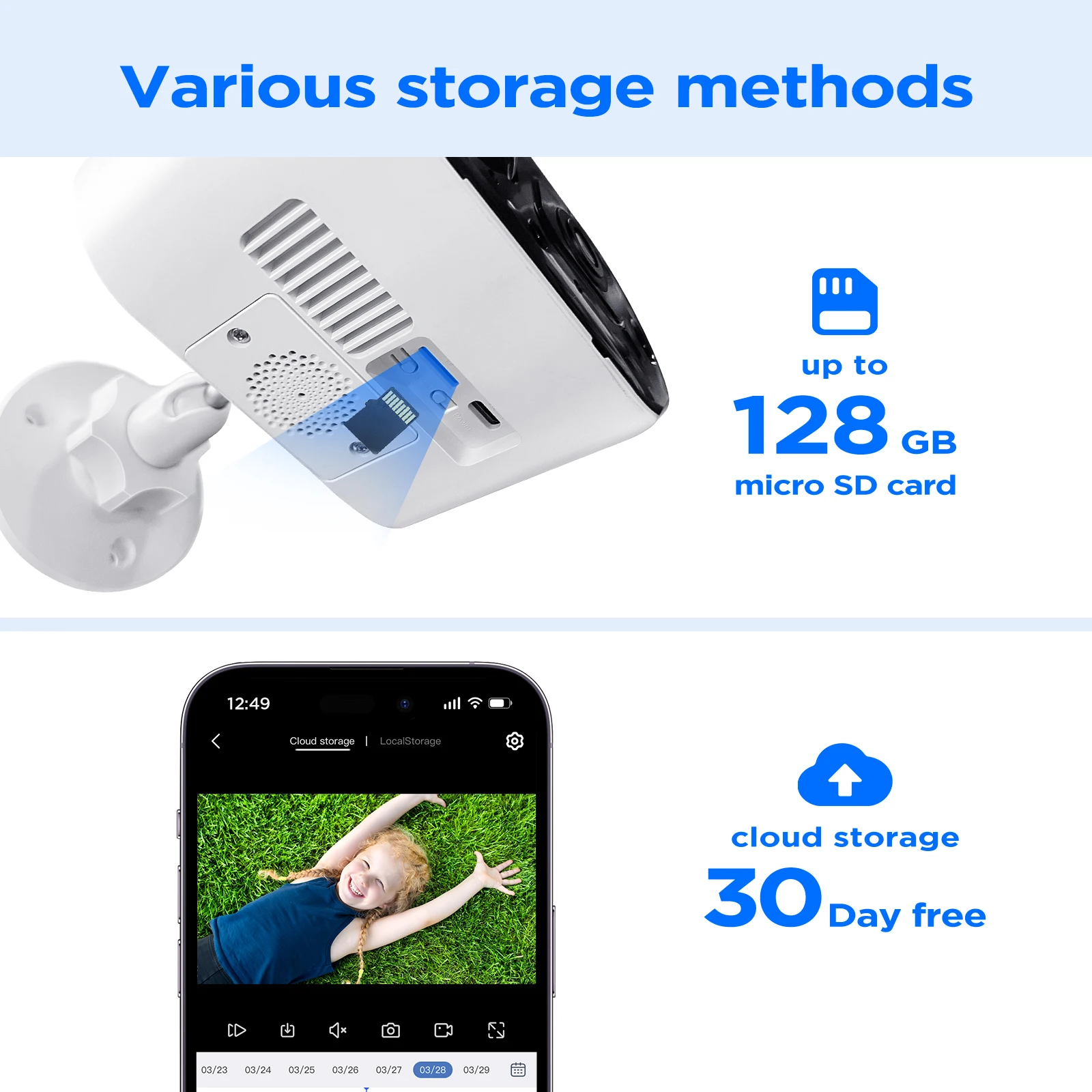 4MP 와이파이 태양광 카메라 8000mAh 충전식 배터리 PIR 감지 야외 감시 태양광 구동 카메라 보안 보호