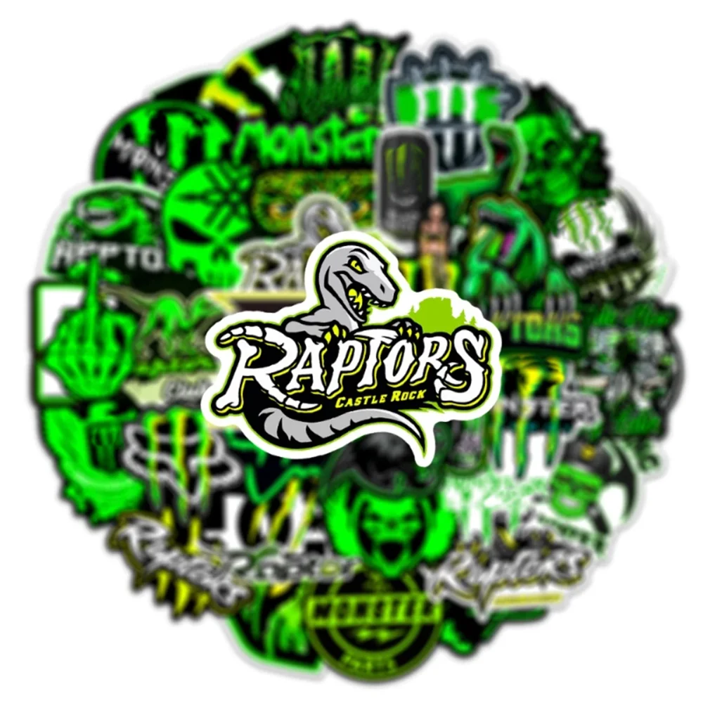 멋진 맞춤형 장식 몬스터 스티커, 노트북 냉장고 노트북 스케이트보드 그래피티 방수 스티커, 50 개