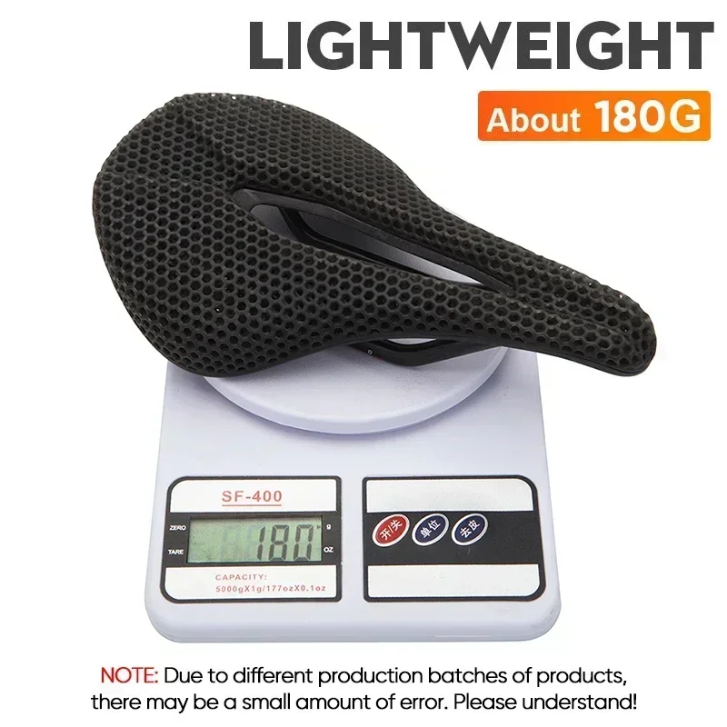 자전거 3D 프린트 새들 초경량 탄소 섬유 시트 쿠션, 도로 산악 자전거 시트, 중공 편안한 3D MTB 새들 시트