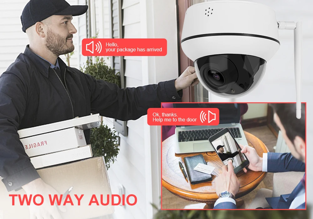 Anpviz-야외 5mp PTZ 와이파이 IP 카메라, 5 배 줌 무선 보안 CCTV 카메라, 양방향 오디오 마이크 스피커, IR 30m IP66 CamHi H.265