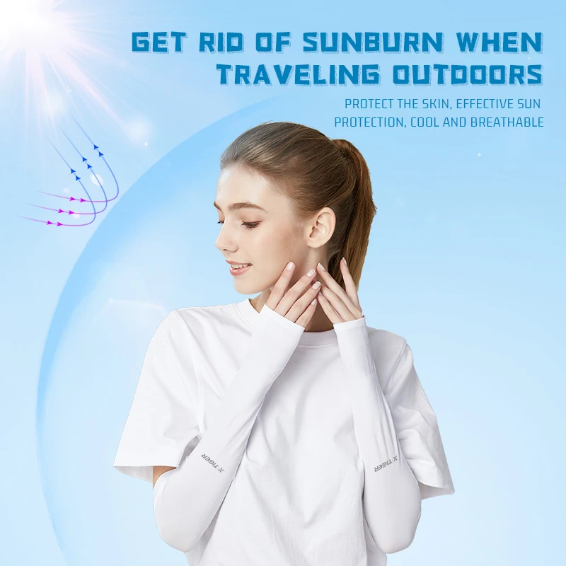 X-TIGER 사이클링 암 Sleeves Ice Fabric anti-uv Sunscreen Running 사이클링 Sleeve 야외 Sport 사이클링 암 Warmers