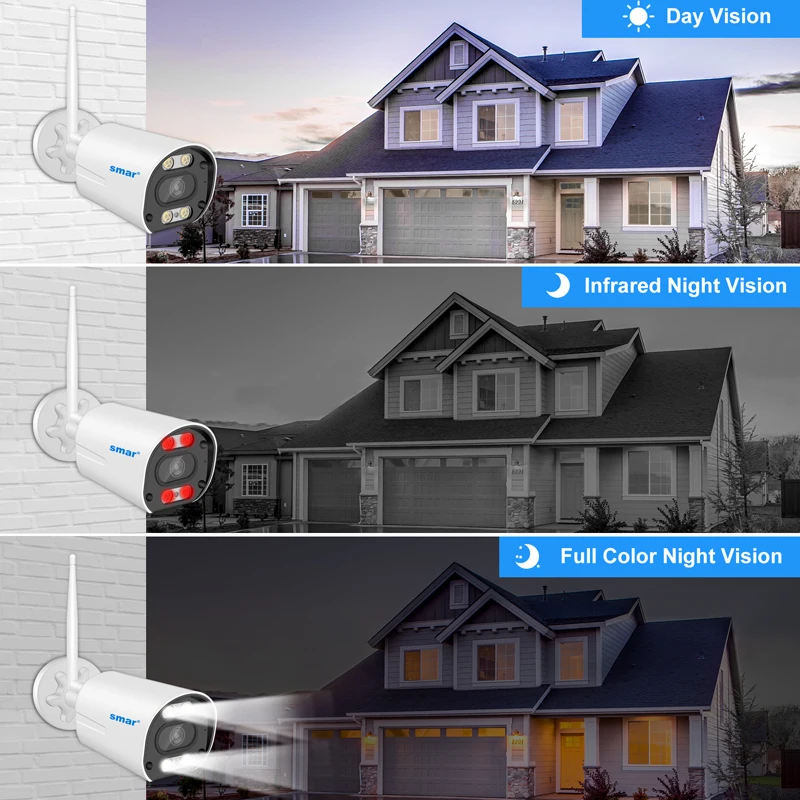 스마트 무선 CCTV 시스템 와이파이 카메라 키트, 5MP HD 보안 카메라, 오디오 AI 얼굴 감지, IP 8CH NVR 비디오 감시 세트, ICSEE
