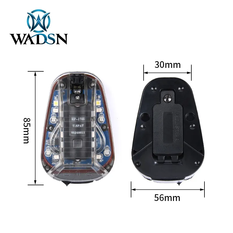 WADSN HEL STAR 6 GEN3 Airsoft 스포츠 헬멧 연청 녹색 빨간색 IR 스트로브 방수 야외 생존 안전 신호 플래시 램프