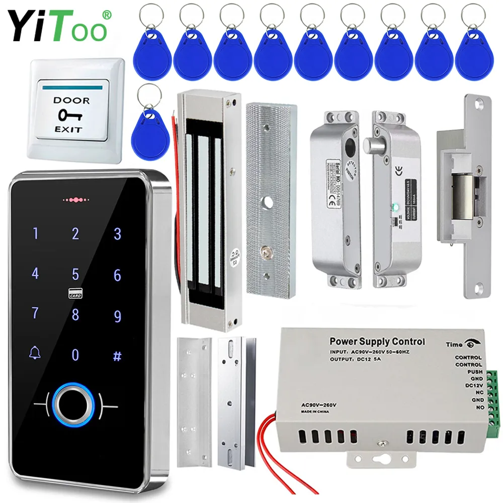 YiToo RFID 지문 액세스 제어 시스템 도어 잠금, IP68 완전 방수 전기 잠금 홈 안전, 야외 설정 title=YiToo RFID 지문 액세스 제어 시스템 도어 잠금, IP68 완전 방수 전기 잠금 홈 안전, 야외 설정 