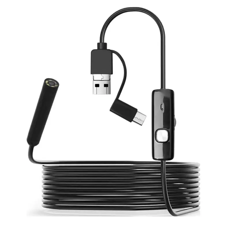 5.5 안드로이드 내시경 검사 카메라, 3 in 1 카메라, USB, 마이크로 USB, C타입, 휴대폰용 방수, 8mm
