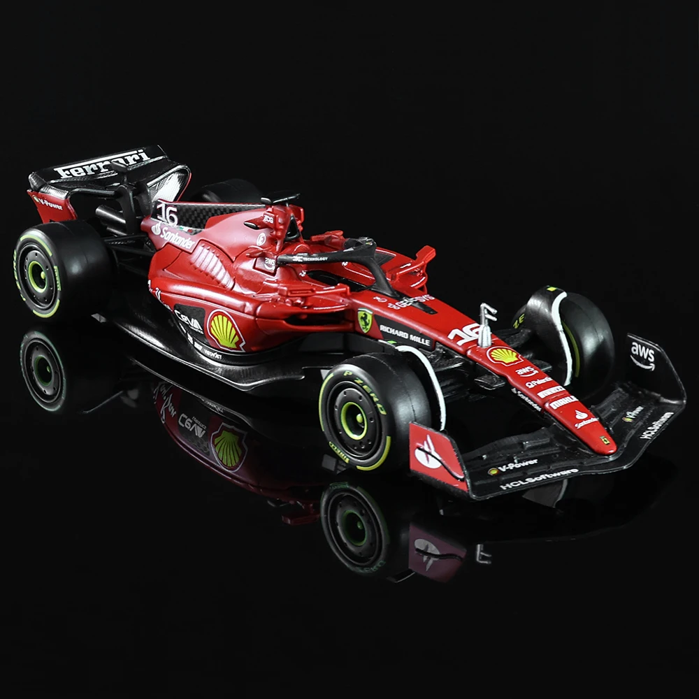 Bburago 1:43 합금 슈퍼 장난감 자동차 모델, F1 스쿠데리아 페라리 SF23, 16 # Charles Leclerc 55 # Carlos Sainz Formula One, 2023 신제품