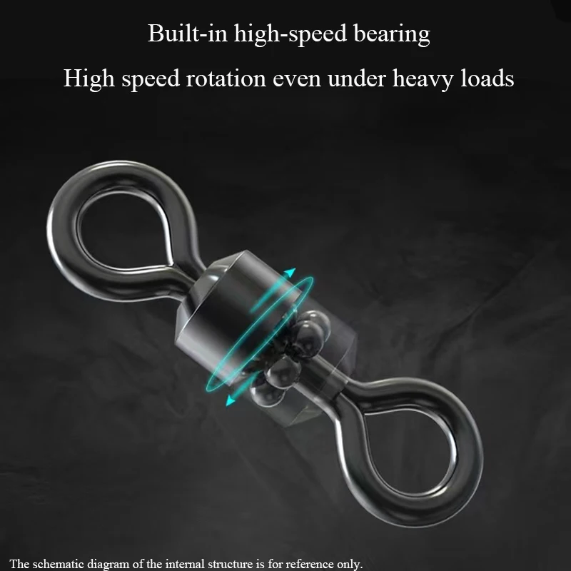 낚시 배럴 베어링 롤링 회전 솔리드 링 LB 미끼 커넥터, 17 크기 낚시 태클 액세서리 물고기 도구, 20/100pcs