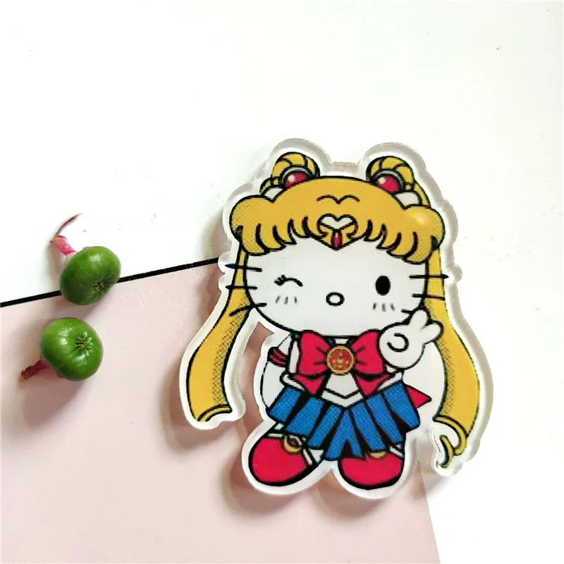 산리오 브로치, 헬로 키티 애니메이션, 카와이 만화, 귀여운 소녀 문구 브로치 패치, 패션 핀 펜던트, 장식 보석 선물