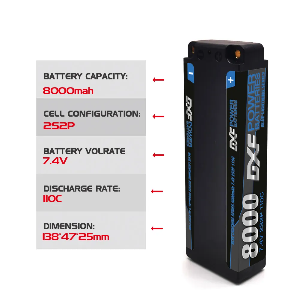RC카용 DXF 배터리, Lipo 7.4V, 11.1V, 14.8V, 15.2V, 22.2V, 10000mah, 8400mah, 6500mah, 8000mah, 7000mah, 6200mah, 100C, 120C, 2S, 3S, 4S, 6S