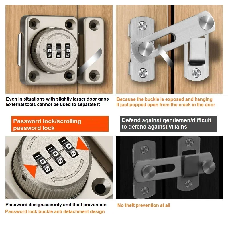 조합 암호 문짝 잠금 스마트 캠 코드 잠금, 우편함 캐비닛 슬라이딩 볼트 잠금 슬라이딩 문짝 잠금, 드릴링 불필요