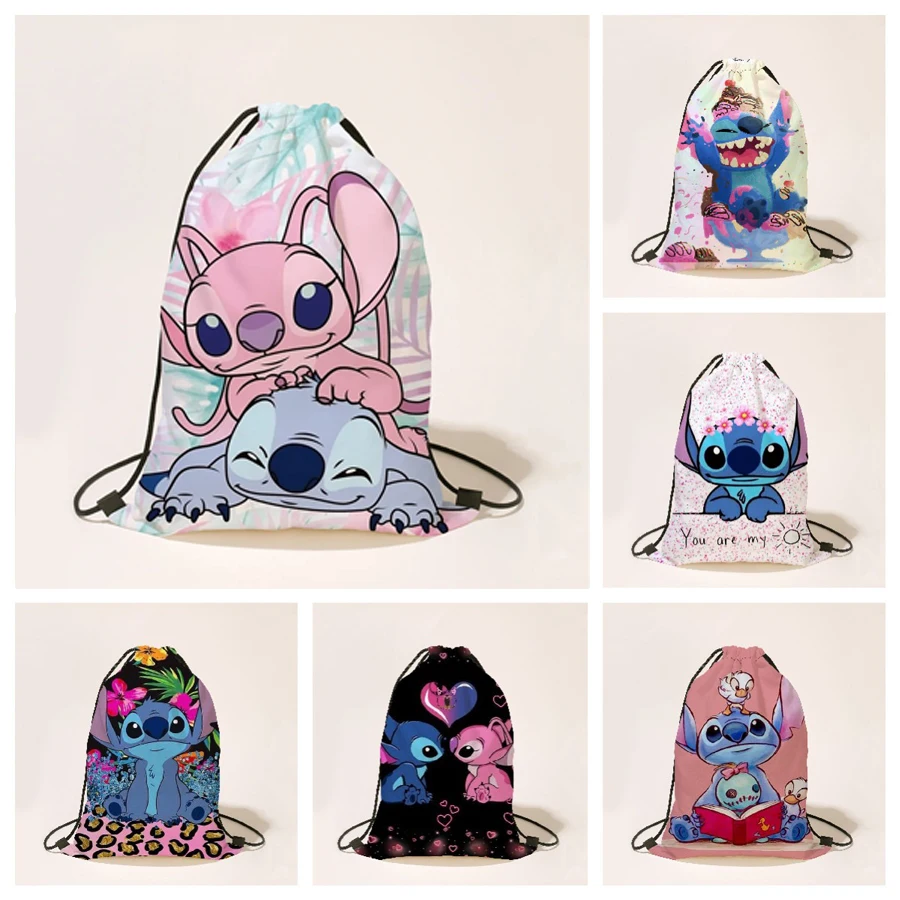 스티치 디즈니 휴대용 드로스트링 백, 배낭 애니메이션 만화 릴로 및 스티치 인쇄, 어린이 배낭 스포츠 가방, 크리스마스 선물 title=스티치 디즈니 휴대용 드로스트링 백, 배낭 애니메이션 만화 릴로 및 스티치 인쇄, 어린이 배낭 스포츠 가방, 크리스마스 선물