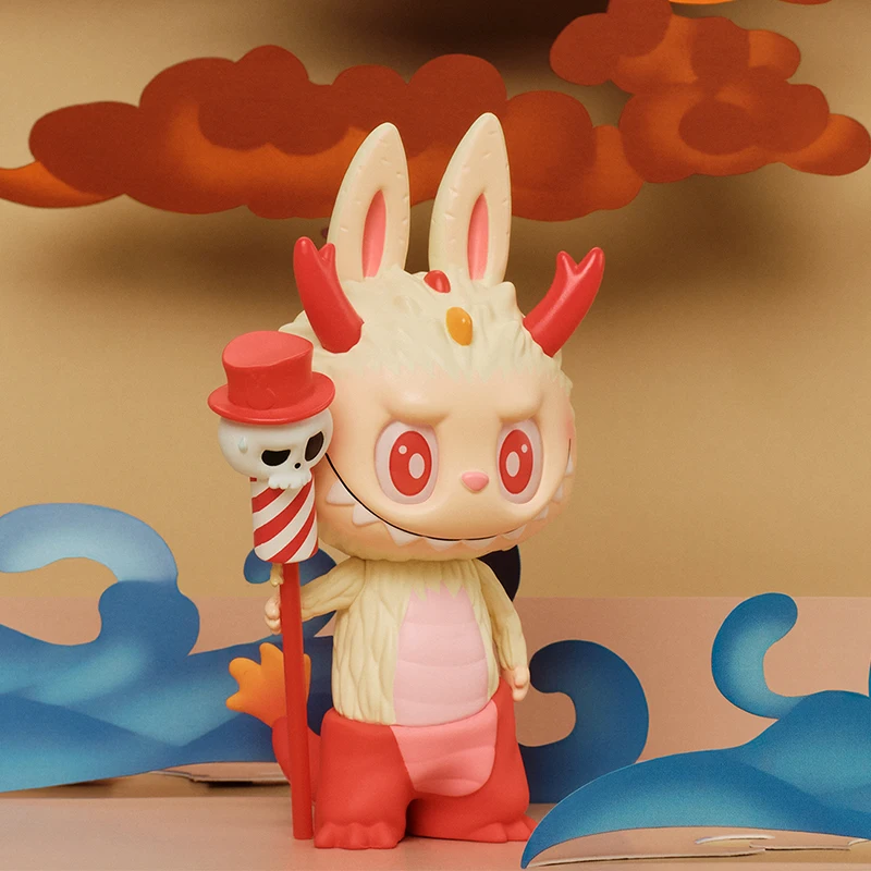 POP MART LOong 선물 보물 시리즈 미스터리 박스, POPMART 블라인드 박스, 귀여운 장난감, 스컬판다 디무 크라이 베이비, 1 개, 12 개