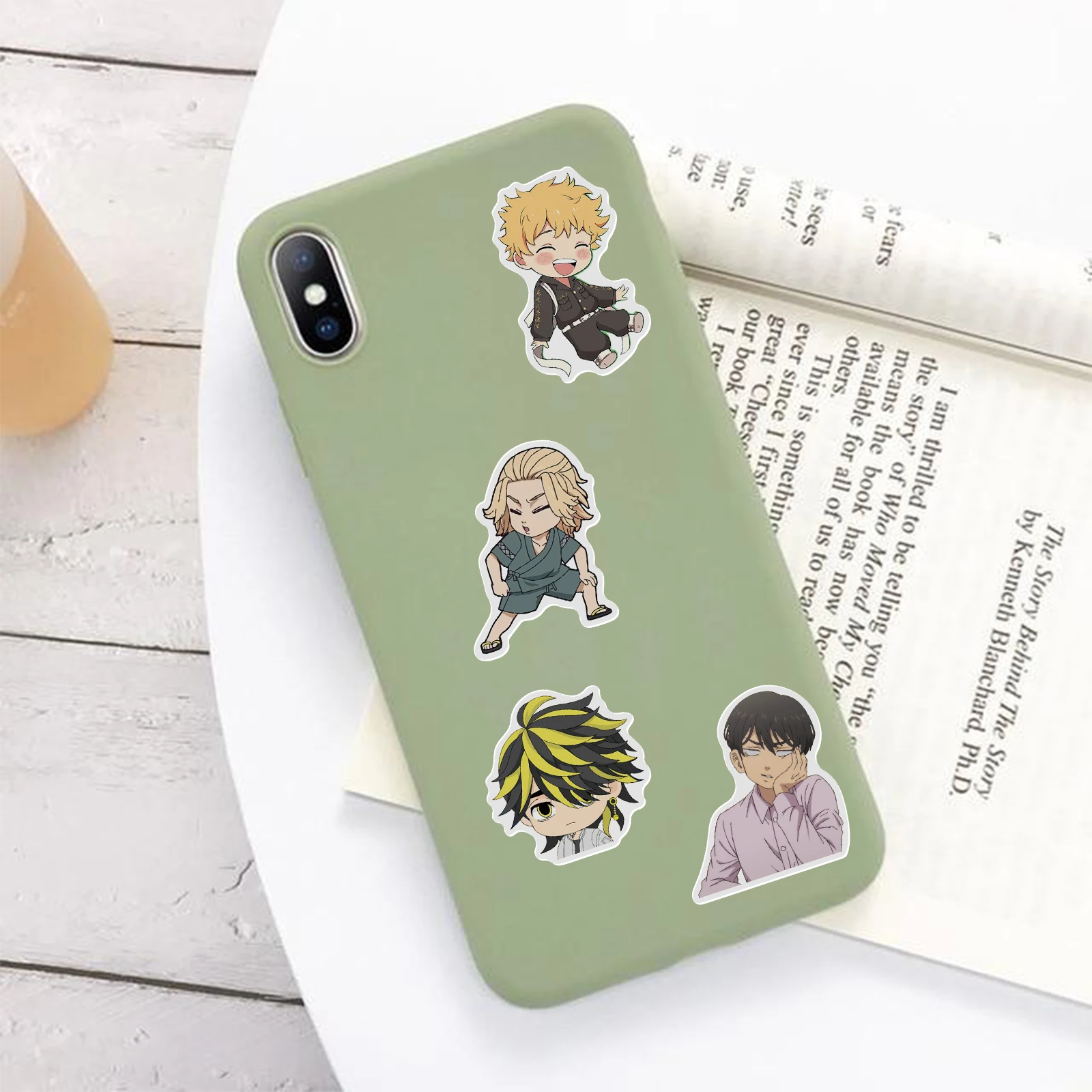 도쿄 리벤져스 일본 애니메이션 만화 스티커, 스케이트보드, 컴퓨터, 노트북, 자동차 데칼, 어린이 장난감, 50 개, 100 개