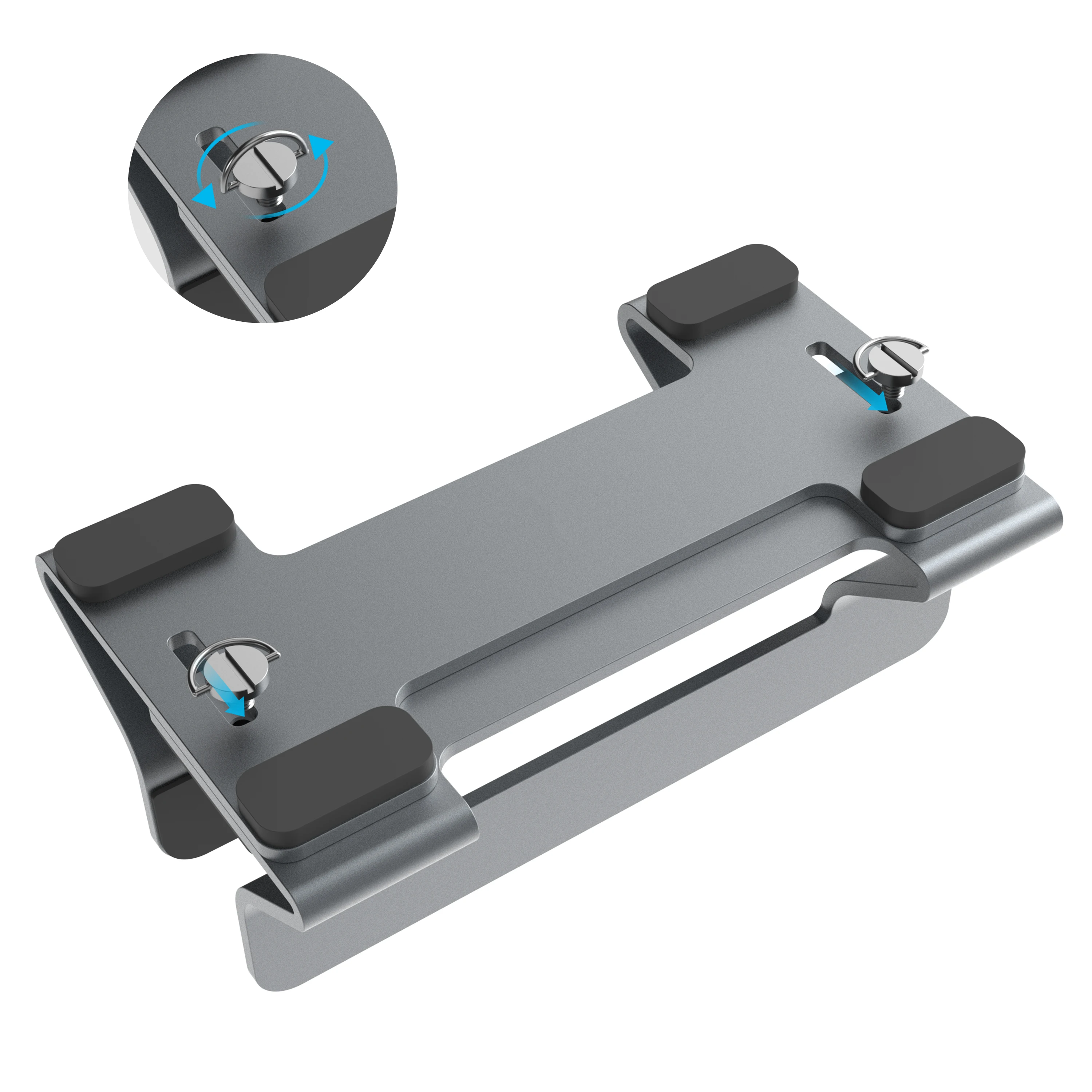 수직 노트북 스탠드 도구 없이 조절 가능한 알루미늄 노트북 스탠드 거치대, 수직 너비 0.35 인치-1.6 인치, 거의 모든 노트북 지지대
