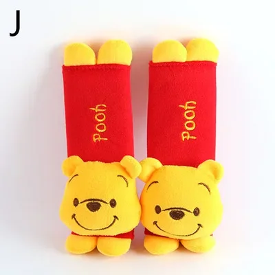 디즈니 스티치 카시트 벨트 어깨 커버, 만화 미키 스파이더맨 자동차 인테리어 시트 벨트 보호 커버, 액세서리 선물