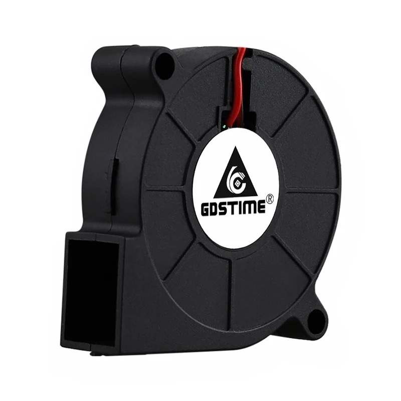Gdstime-5015 50mm DC 24V 12V 5V 2 핀 볼/슬리브 베어링, 브러시리스 냉각 터빈 송풍기 팬, 50mm x 15mm 송풍기 쿨러 팬, 2 개