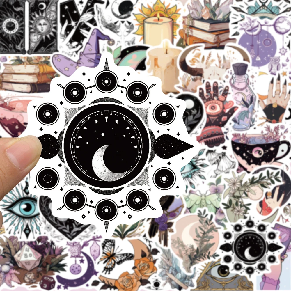 보호 마녀 아포테카리 스티커, 마녀 고스, 미적 장식 데칼 장난감, 방수 멋진 그래피티 스티커, 아이용 10 개, 30 개, 50 개