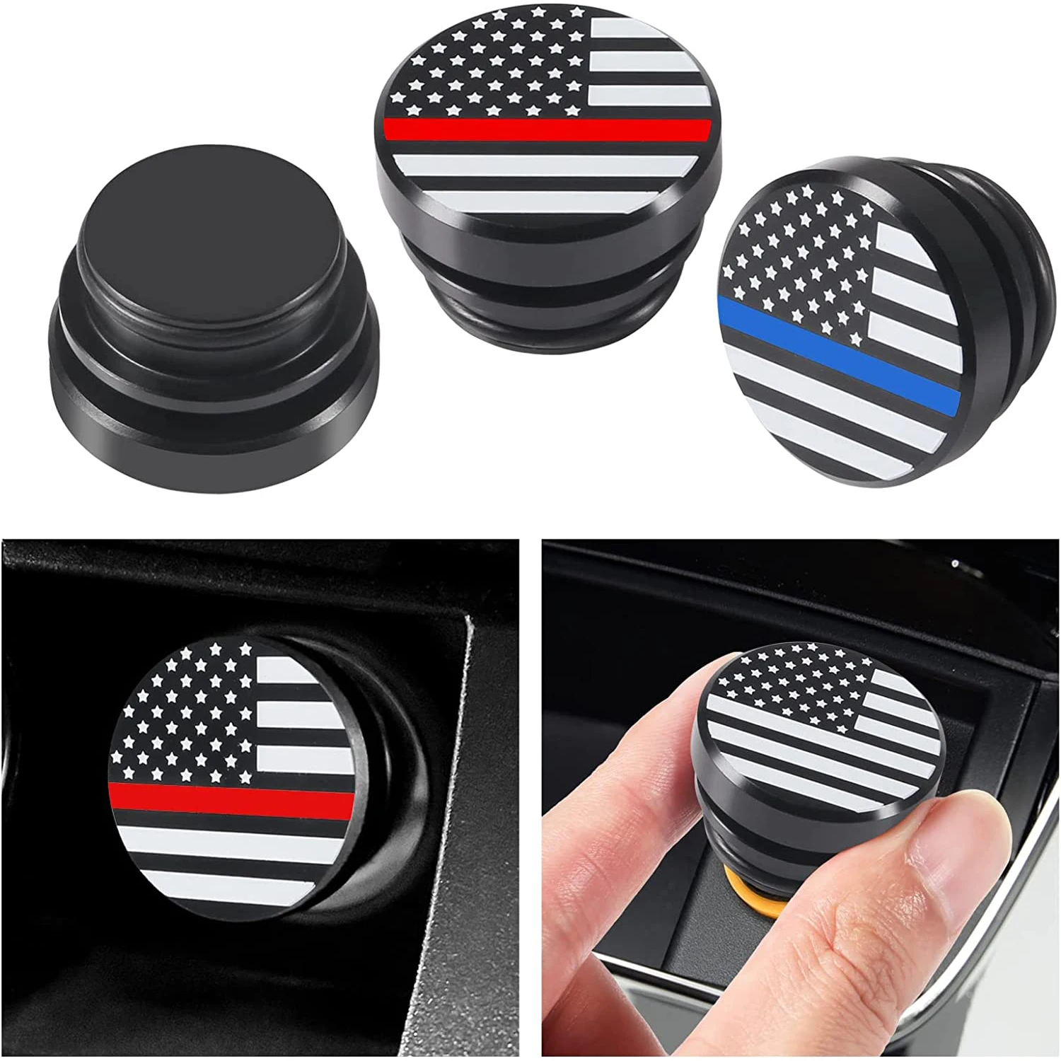 범용 자동차 담배 라이터 버튼 커버 액세서리, 금연, 화재, 미사일 배출 버튼, 자동차 담배 라이터 플러그 12V