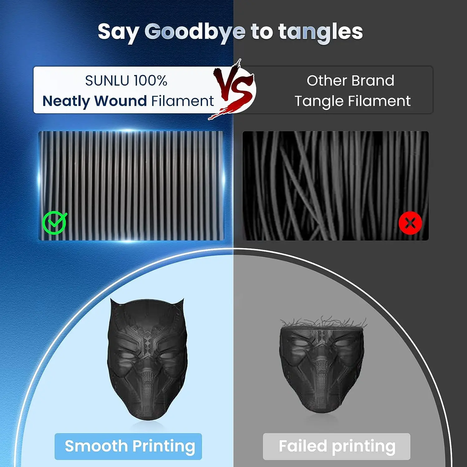 JAYO 3D 프린터용 필라멘트, PLA, PLA, META, PETG, 실크, PLA +, 목재, HSPLA, 1.75mm, 5 롤, 1.1kg, 0.5kg, 0.65kg