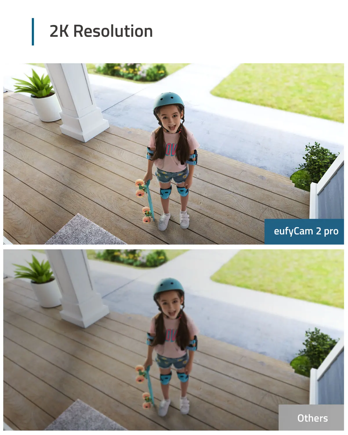 Eufy-보안 eufyCam 2 Pro 무선 홈 카메라, 2K 해상도, 365 일 배터리 수명, 홈키트 호환성, 월간 수수료 없음, 유럽 및 영국