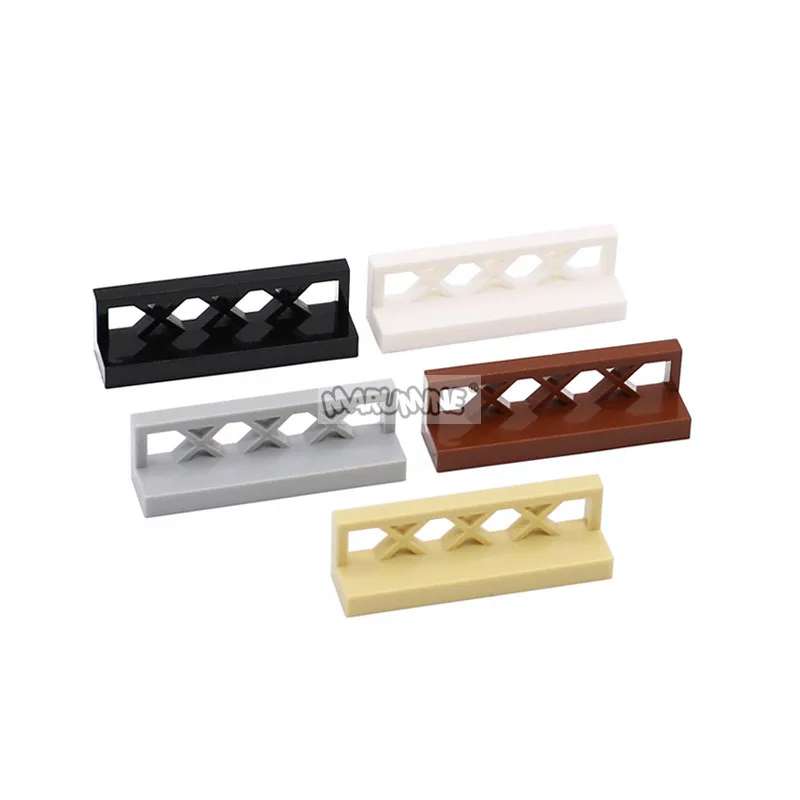 Marumine MOC 벽돌 도시 울타리 액세서리, 난간 계단 집, 정원 거리 빌딩 블록, DIY 부품, 크리스마스 선물, 30 개