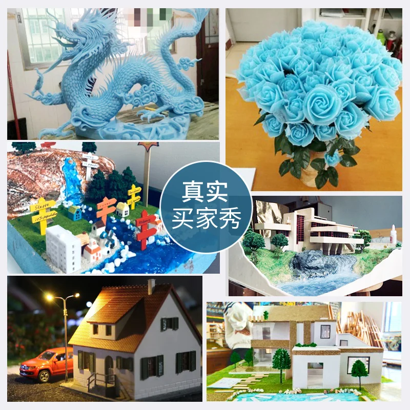 폴리스티렌 공예 폼 보드 고밀도 폼 블록, 바닥 조경 플랫폼, 디오라마 베이스, DIY 모델 건축 자재, 1pc