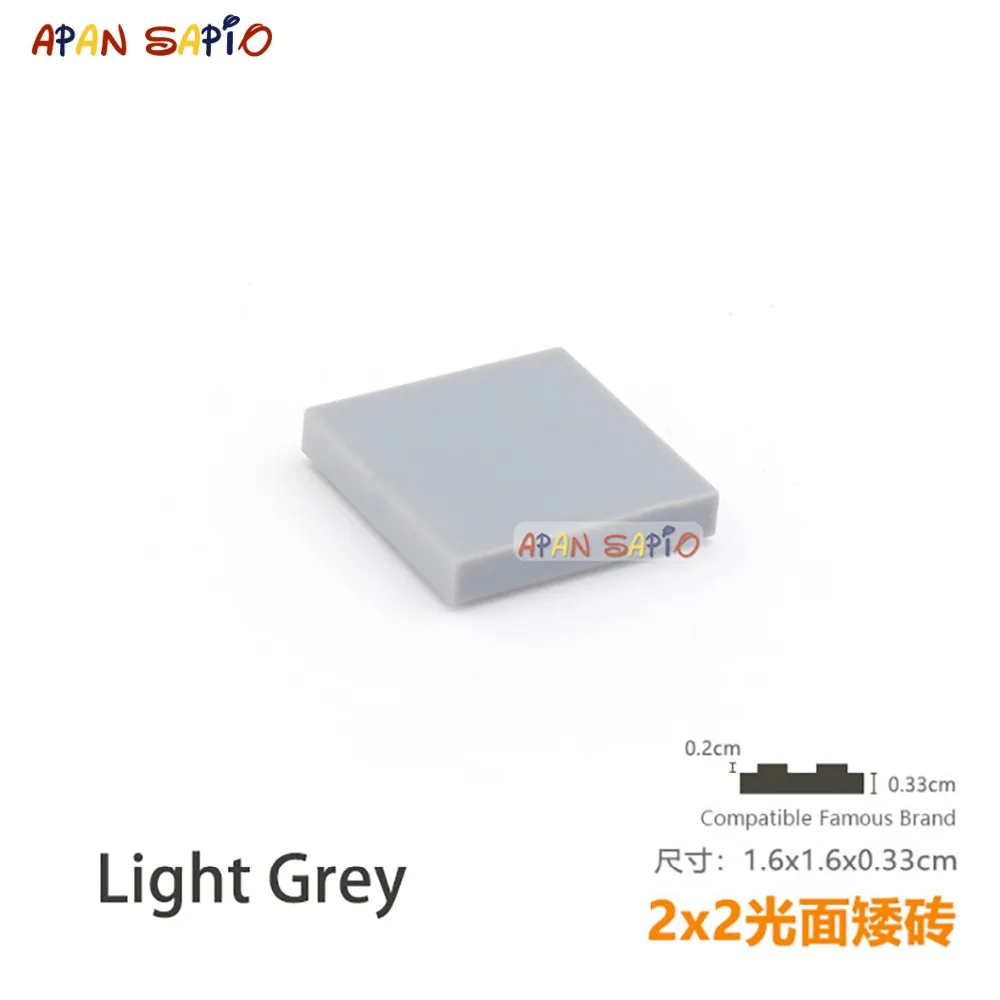 50 개/몫 DIY 블록 빌딩 벽돌 부드러운 2X2 교육 조립 건설 완구 어린이 크기 호환 브랜드