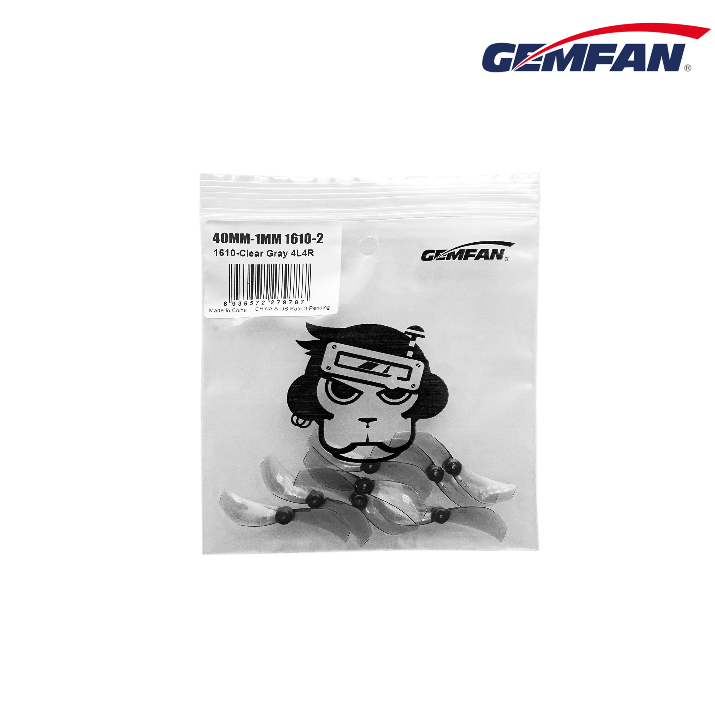 4 쌍 8 개 2 블레이드 Gemfan 1610 1.6x10 40mm CCW/CW 프로펠러 할로우 컵 브러시리스 모터, RC 드론 비행기 부품