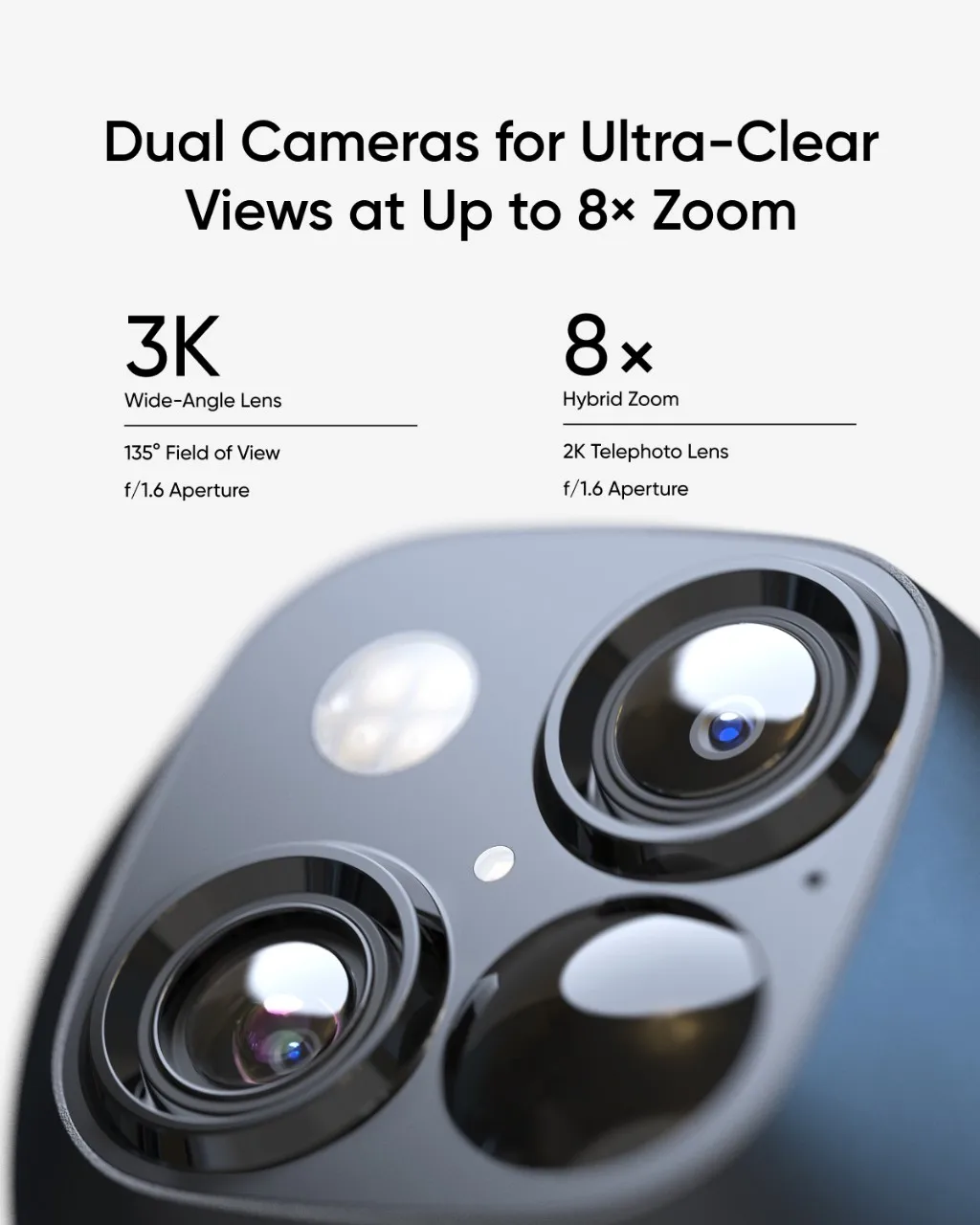 Eufy SoloCam 무선 야외 보안 카메라, 360 ° 감시, 사각지대 없음, 2.4 GHz 와이파이, 월 요금 없음, S340