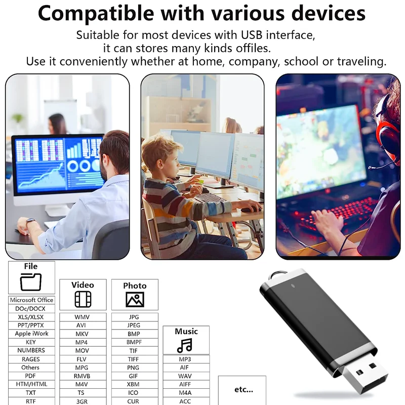 고속 USB 플래시 드라이브, 블루 펜 드라이브, U 스틱, 2.0 플래시 디스크, 64GB, 32GB, 16GB, 8GB