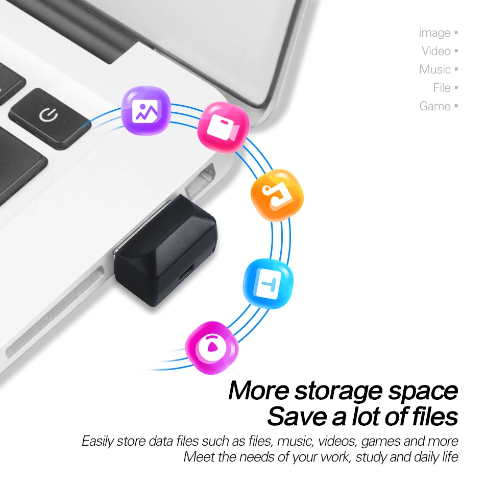 Wansenda-100% 전체 용량 USB 플래시 드라이브 초소형 펜드라이브, 64GB 32GB 16GB 8GB 4GB 방수 USB 메모리 스틱