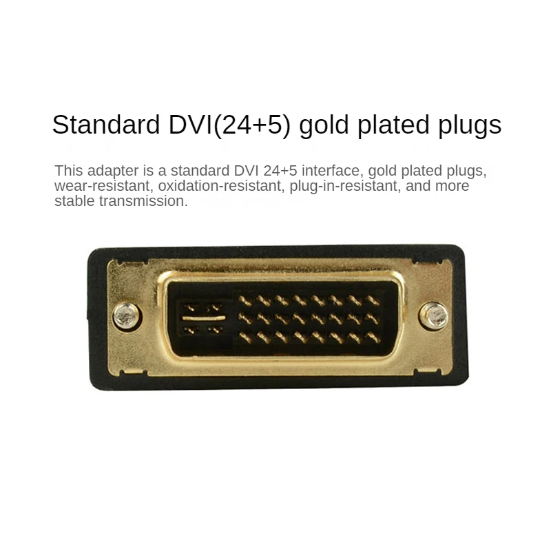 DVI 24 + 5-어댑터 케이블 도금 플러그 수-암 HDMI 호환-DVI 케이블 변환기, HDTV 프로젝터 모니터용 1080P