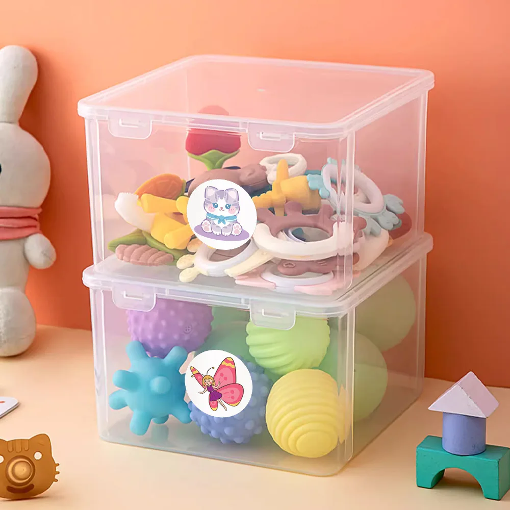 한국 귀여운 동물 스티커 롤 봉투, 칭찬 보상 학생, 작업 라벨, 카와이 문구 씰 라벨, 2.5cm, 100-500 개