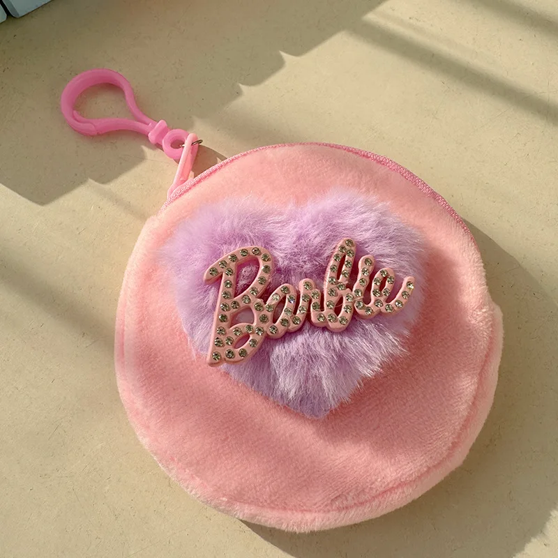 봉제 바비 지갑 동전 지갑, 핑크 다이아몬드 돈 가방, 소녀 보관 가방, 애니메이션 만화 플러스 키팩 이어폰 가방, 매력 선물, 신제품