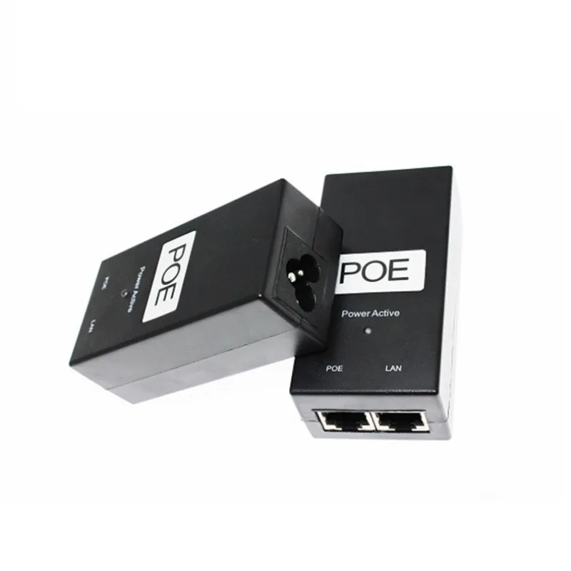 데스크탑 POE 전원 인젝터 이더넷 어댑터, IP 카메라 전원 공급 장치용 감시 CCTV, 24V, 48V, 0.5A