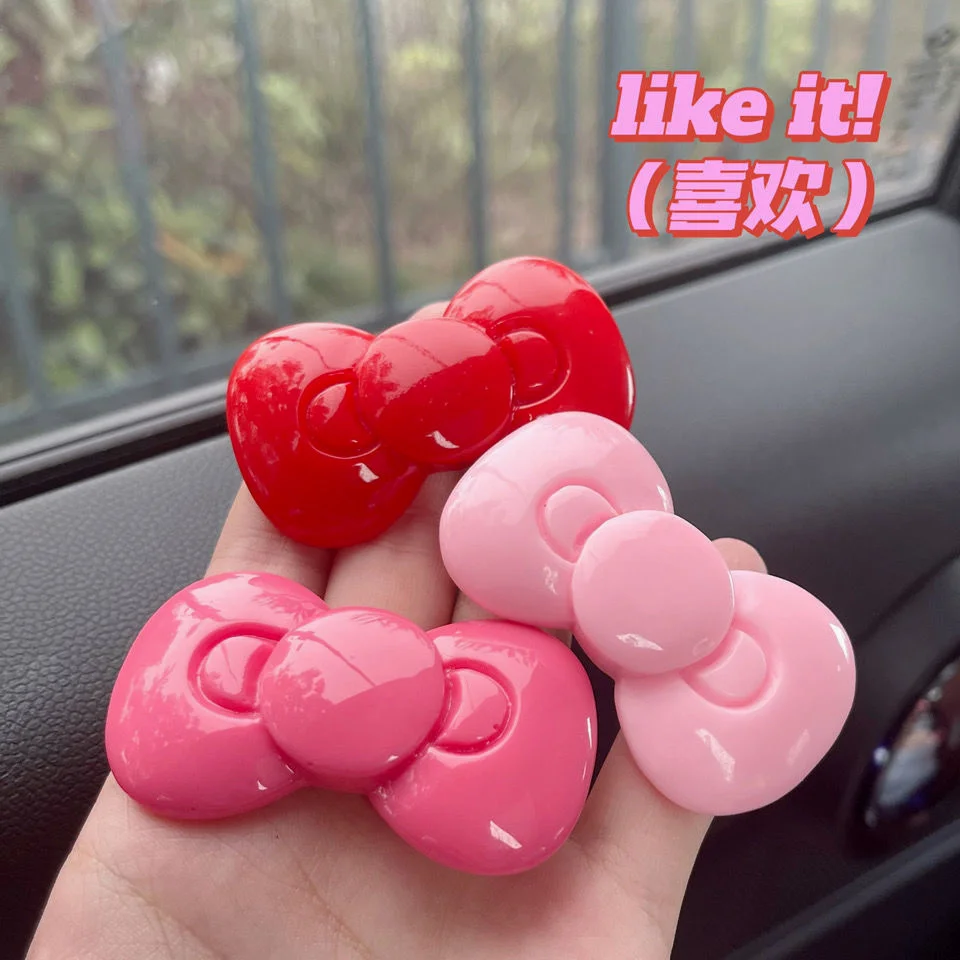 귀여운 산리오 나비 머리핀 헬로 키티 헤어 액세서리, 귀여운 소녀 하트 사이드 클립 앞머리, 템퍼러먼트 쥬얼리 선물