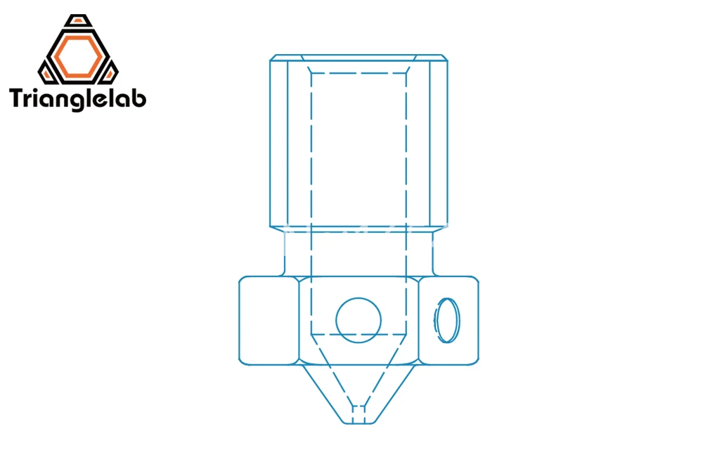 Trianglelab BRASS V6 깍지, 3D 프린터 핫엔드, TD6 DDE CHC 키트 v6 핫엔드 압출기 프루사 i3 mk3 용 3D 프린터 깍지